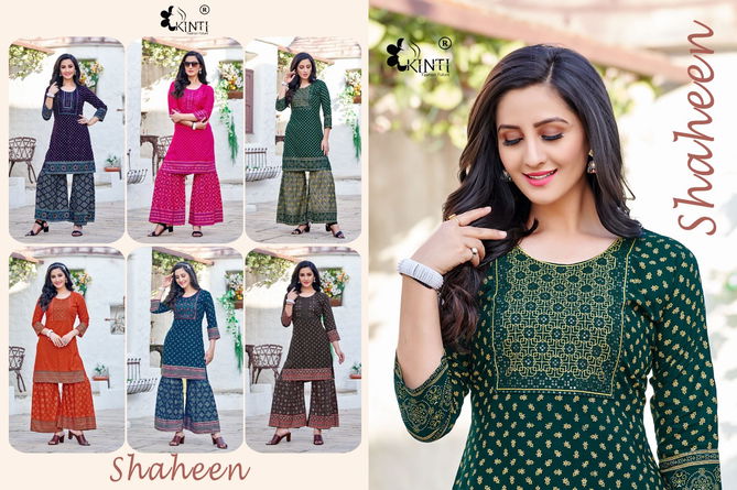 Shaheen By Kinti Kurti With Bottom Catalog
